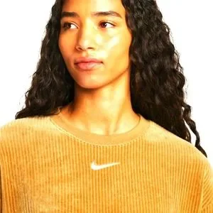 Nike | Dresses | Nike Velour Long Sleeves Crewneck Dress